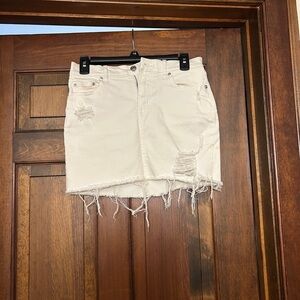 GAP Distressed Denim Mini Skirt